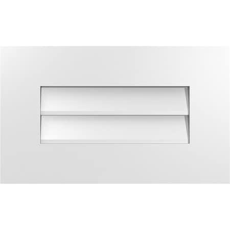 Ekena Millwork Vertical Surface Mount PVC Gable Vent: Non-Functional, w/ 3-1/2"W x 1"P Standard Frame, 20"W x 12"H GVPVE20X1201SN
